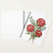 Crimson Protea Bouquet Watercolor Planner (Display)