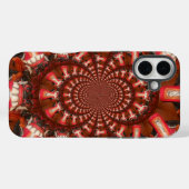 Crimson Pulse | Kaleidoscoop Tong Kunstzinnige Abs Case-Mate iPhone Case (Achterkant (horizontaal))