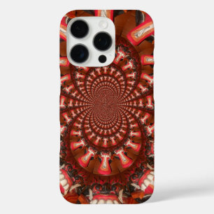 Crimson Pulse   Kaleidoscoop Tong Kunstzinnige Abs iPhone 16 Pro Hoesje