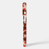 Crimson Pulse | Kaleidoscoop Tong Kunstzinnige Abs Case-Mate iPhone Case (Achterkant / Links)