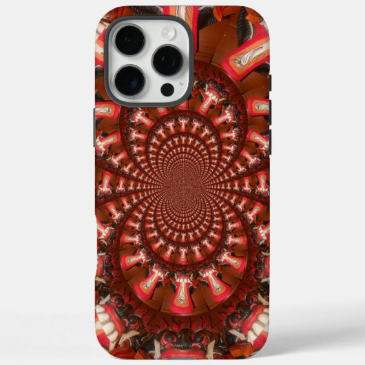 Crimson Pulse | Kaleidoscoop Tong Kunstzinnige Abs Case-Mate iPhone Case (Achterkant)
