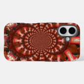 Crimson Pulse | Kaleidoscoop Tong Kunstzinnige Abs Case-Mate iPhone Case (Achterkant (horizontaal))