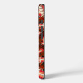 Crimson Pulse | Kaleidoscoop Tong Kunstzinnige Abs Case-Mate iPhone Case (Achterkant / Links)
