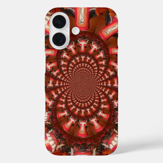 Crimson Pulse | Kaleidoscoop Tong Kunstzinnige Abs Case-Mate iPhone Case (Achterkant)