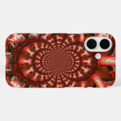 Crimson Pulse | Kaleidoscoop Tong Kunstzinnige Abs Case-Mate iPhone Case (Achterkant (horizontaal))