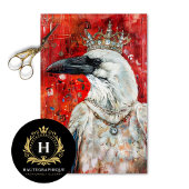 Crimson Queen Raven Decoupage Tissuepapier