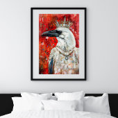 Crimson Queen Raven Decoupage Tissuepapier