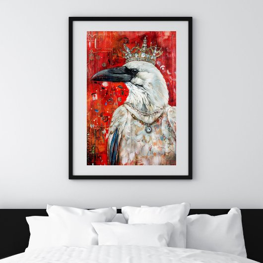 Crimson Queen Raven Decoupage Tissuepapier