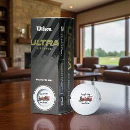 Crimson Rail Celebration aangepaste rode trein ver Golfballen