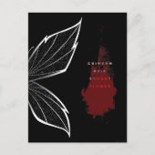 Crimson Rain Gezocht Bloem (eng) Feestdagenkaart (Voorkant)