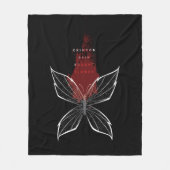 Crimson Rain zocht naar bloem Hua Cheng Fleece Deken (Voorkant)