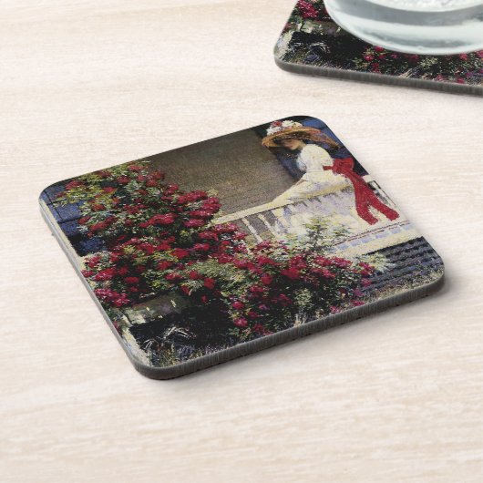 Crimson Rambler Bier Onderzetter (Linkerzijde)