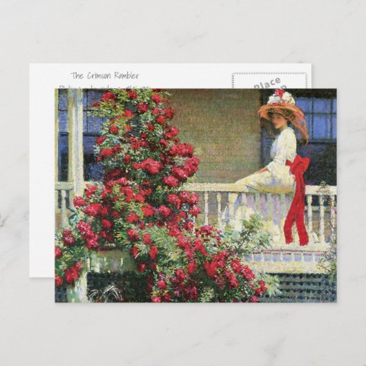 Crimson Rambler Philip Hale Fine Art Briefkaart (Voorkant / Achterkant)