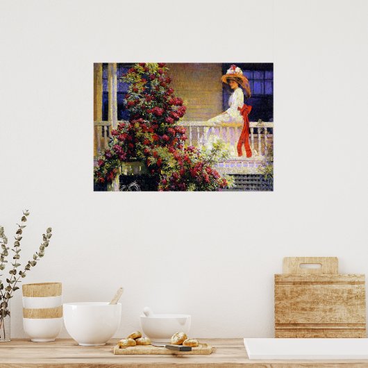 Crimson Rambler Poster (Keuken)