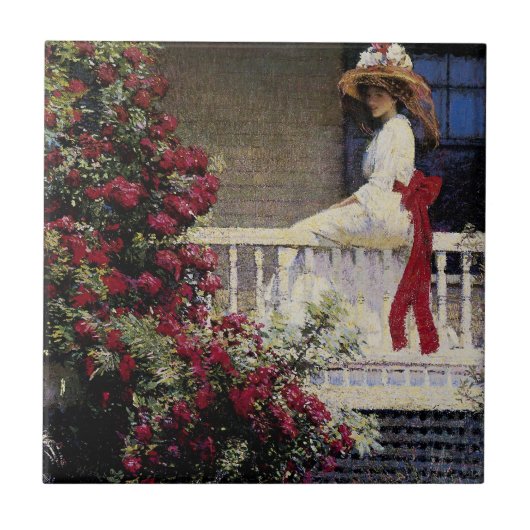 Crimson Rambler Tegeltje (Voorkant)