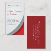Crimson Red advocatenkantoor Legal Corporate Visit Visitekaartje (Voorkant / Achterkant)