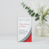 Crimson Red advocatenkantoor Legal Corporate Visit Visitekaartje (Staand voorkant)