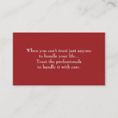 Crimson Red advocatenkantoor Legal Corporate Visit Visitekaartje (Achterkant)