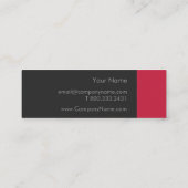 Crimson Red Bold Mini Visitekaartje (Achterkant)