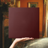 Crimson Red Brown Solid Color Tile Tegeltje