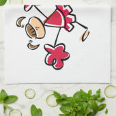 Crimson Red Cheerleader Theedoek (Gevouwen)