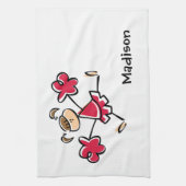 Crimson Red Cheerleader Theedoek (Verticaal)