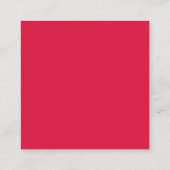 Crimson Red Custom Enclosure Card Informatiekaartje (Achterkant)