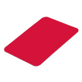 Crimson Red Custom Magnet Design Magneet (Linkerzijde)