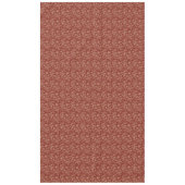 Crimson Red en Beige Creme Paisley Tafelkleed (Voorkant)