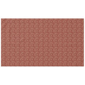 Crimson Red en Beige Creme Paisley Tafelkleed (Voorkant (Horizontaal))