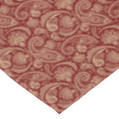 Crimson Red en Beige Creme Paisley Tafelkleed (Gekanteld)