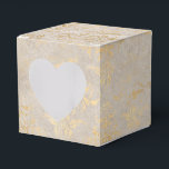Crimson Red en Gold  Damask Favor Box Bedankdoosjes<br><div class="desc">in nood verkerende iesbare ivoren vocht de doos met goudaccenten als aanvulling op het collectie hieronder.</div>