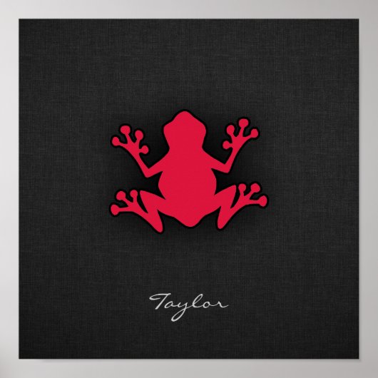 Crimson Red Frog Poster (Voorkant)