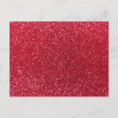 Crimson red glitter briefkaart (Voorkant)