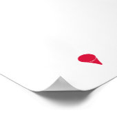 Crimson Red Golf Poster (Hoek)