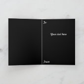 Crimson Red Grim Reaper Cat Kaart (Binnen)