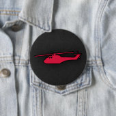 Crimson Red Helikopter Ronde Button 4,0 Cm (In situ)