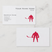 Crimson Red Hockey Visitekaartje (Voorkant / Achterkant)