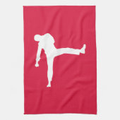 Crimson Red Martial Arts Theedoek (Verticaal)