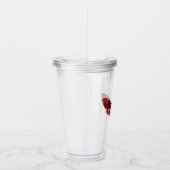 Crimson Red Moth Acryl Drinkbeker (Rechts)