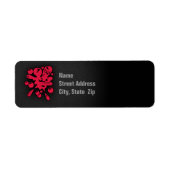 Crimson Red Paintball Etiket (Voorkant)