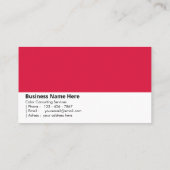 Crimson Red | "Passie en kracht" Visitekaartje (Achterkant)