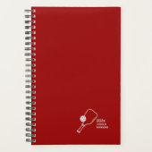 Crimson Red Pickleball Personal Weekly Planner (Voorkant)