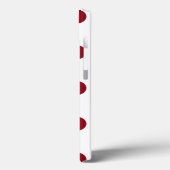 Crimson Red Polka Dots Circles Case-Mate iPhone Case (Achterkant / Links)