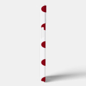 Crimson Red Polka Dots Circles Case-Mate iPhone Case (Achterkant / Rechts)