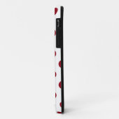 Crimson Red Polka Dots Circles Case-Mate iPhone Case (Achterkant/links)