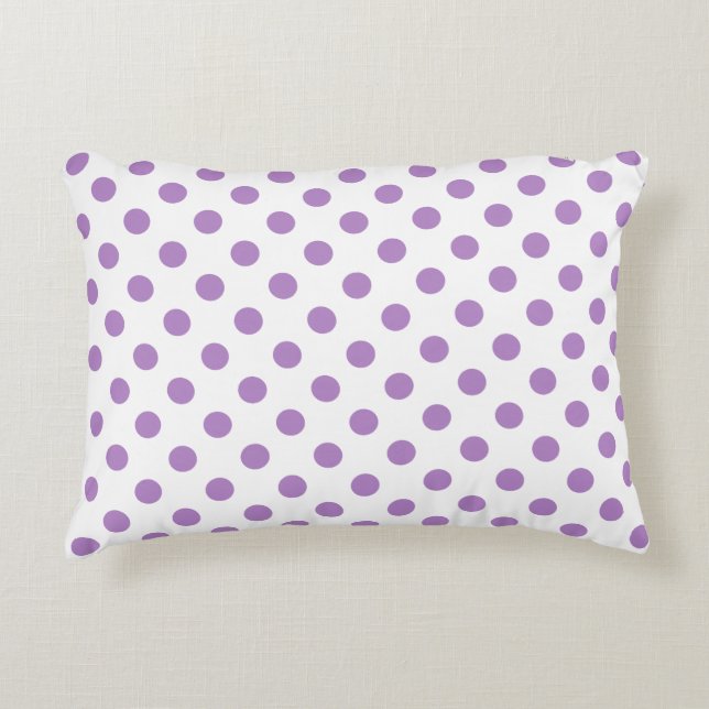 Crimson Red Polka Dots Circles Decoratief Kussen (Voorkant)