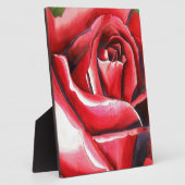 Crimson Red Rose - originele waterverf kunst Fotoplaat (Zijkant)