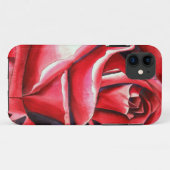 Crimson Red Rose - schilderij van de originele wat Case-Mate iPhone Case (Achterkant (horizontaal))