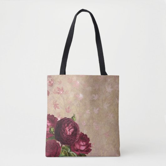 Crimson Red Roses Tote Bag (Voorkant)